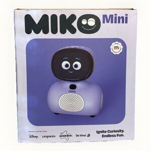 Miko Mini STEM Interactive Adaptive Learning AI-Powered Robot Purple Max App New